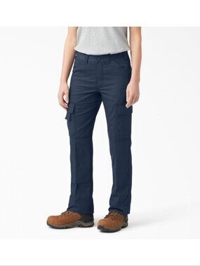 Dickies Women's Everday Cargo Utility Pant Straight Fit Navy Blue